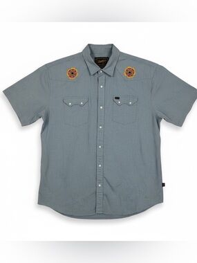 Howler Brothers Western Snap-Front Shirt with Floral Embroidery XL